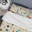 Ensemble de housse de couette Beige Retro Modern-1127268766