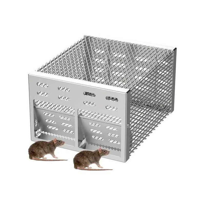 «Siphon à double entrée Humane - Réarmement automatique, fer anti-rouille - Prise et relâchement intérieur / extérieur»