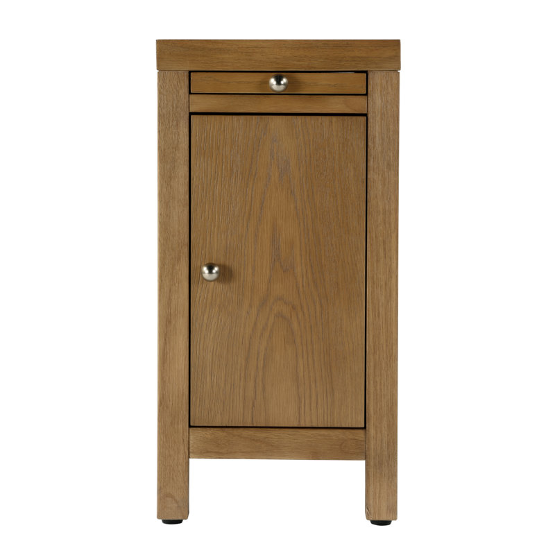 Table de bout avec rangement Celine, Naturel