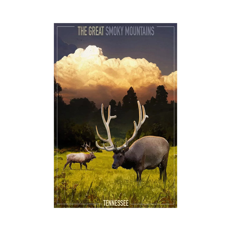 Smokey Mountains I - Wrapped Canvas Print, 20.32 cm H x 30.48 cm W