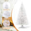 Arbre de Noël blanc illuminé 4 pi avec lumières blanches chaudes, arbre de Noël artificiel 122 branches, installation facile en 3 minutes pour la décoration de la cheminée