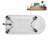 58" Streamlin Clawfoot Tub,Tray,Drain, Clawfeet-101628928-102219867