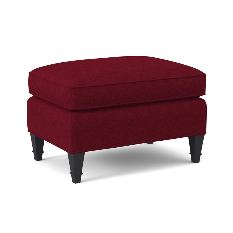 Repose-pieds standard Everton, Rouge Margaret, Ébène vintage