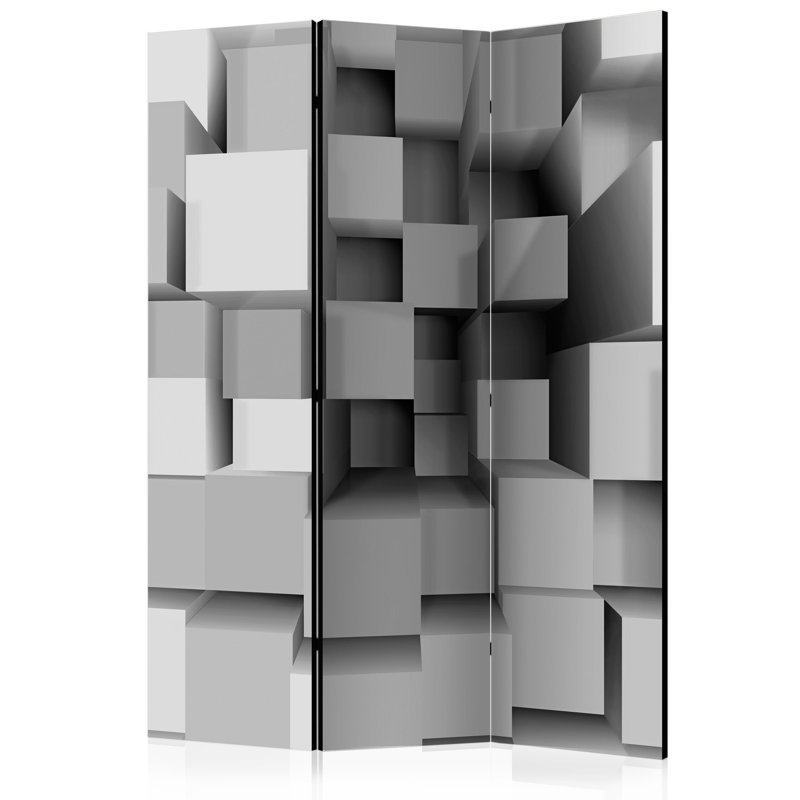 Solid Wood Folding Room Divider, 3