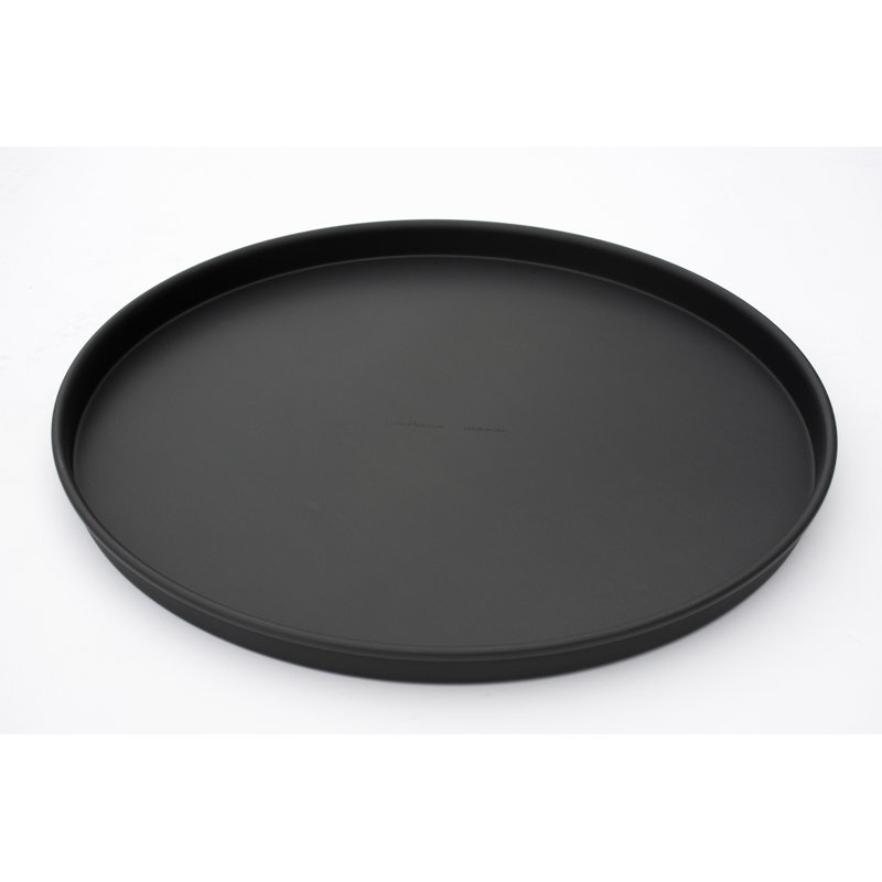 14-Inch Black Aluminum Pre-Seasoned Pizza Pan
