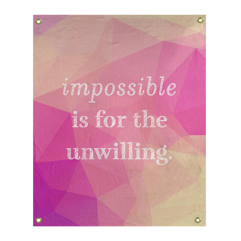 Tapisserie quote-en polyester en faux gemme, H 80 po x l 59 po, Diamant rose