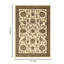 Tapis crème 5 pi 3 po X 7 po, style classique, polypropylène, motif pour un tapis au look intemporel, couleur, classique, motif intégral, espace confortable pour la maison