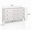 Commode double 6 tiroirs l 52,56 po-9282907