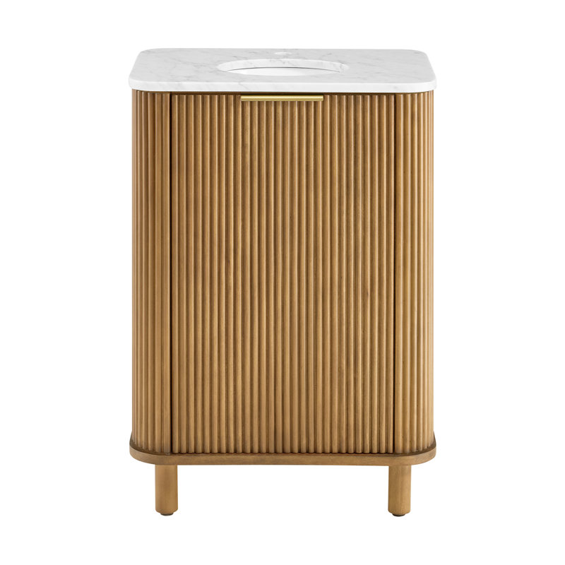 Meuble-lavabo simple 24 po Nova, Bouleau rosé