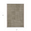 Tapis d'intérieur lavable à motif géométrique 10 pi x 14 pi brun
