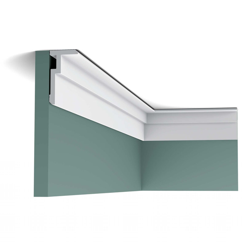 Primed White Polystyrene Crown Moulding Set of 12