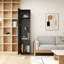 Armoire de rangement murale noire empilable 70,87 ", 15,75" x 15,75 "-1854666509