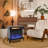 24-Inch Three-Sided Glass Modern Electric Fireplace | Freestanding | Tempered Glass+Sheet Metal-1563096624