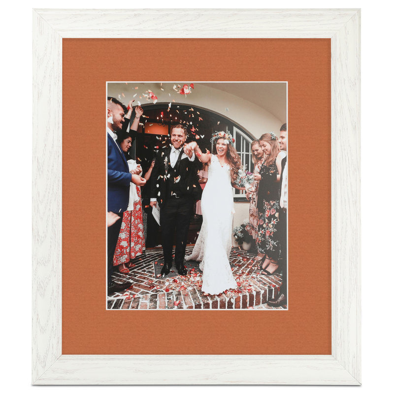 Wood Picture Frame, Red Orange