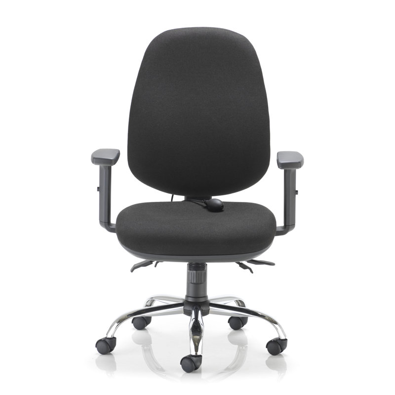 Vermont Polyester Blend Office Chair, Black