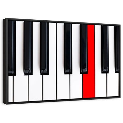 Piano Key Canvas Print