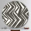 « minimalic graphics vi »-impression sur cercle métallique-48168023