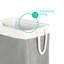 Laundry 1 Fabric Laundry Basket with Handles-1941951013