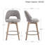 Tabouret de comptoir pivotant 26,8 po Wylee-477407158