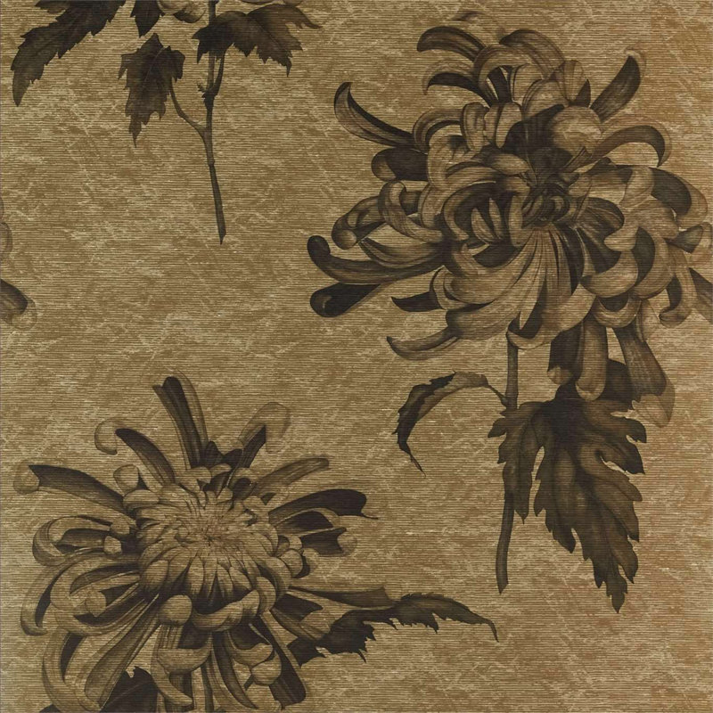 Evelyn Wallpaper, Antique Gold/Olivine