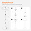 Table de bout ronde en bambou-910123405