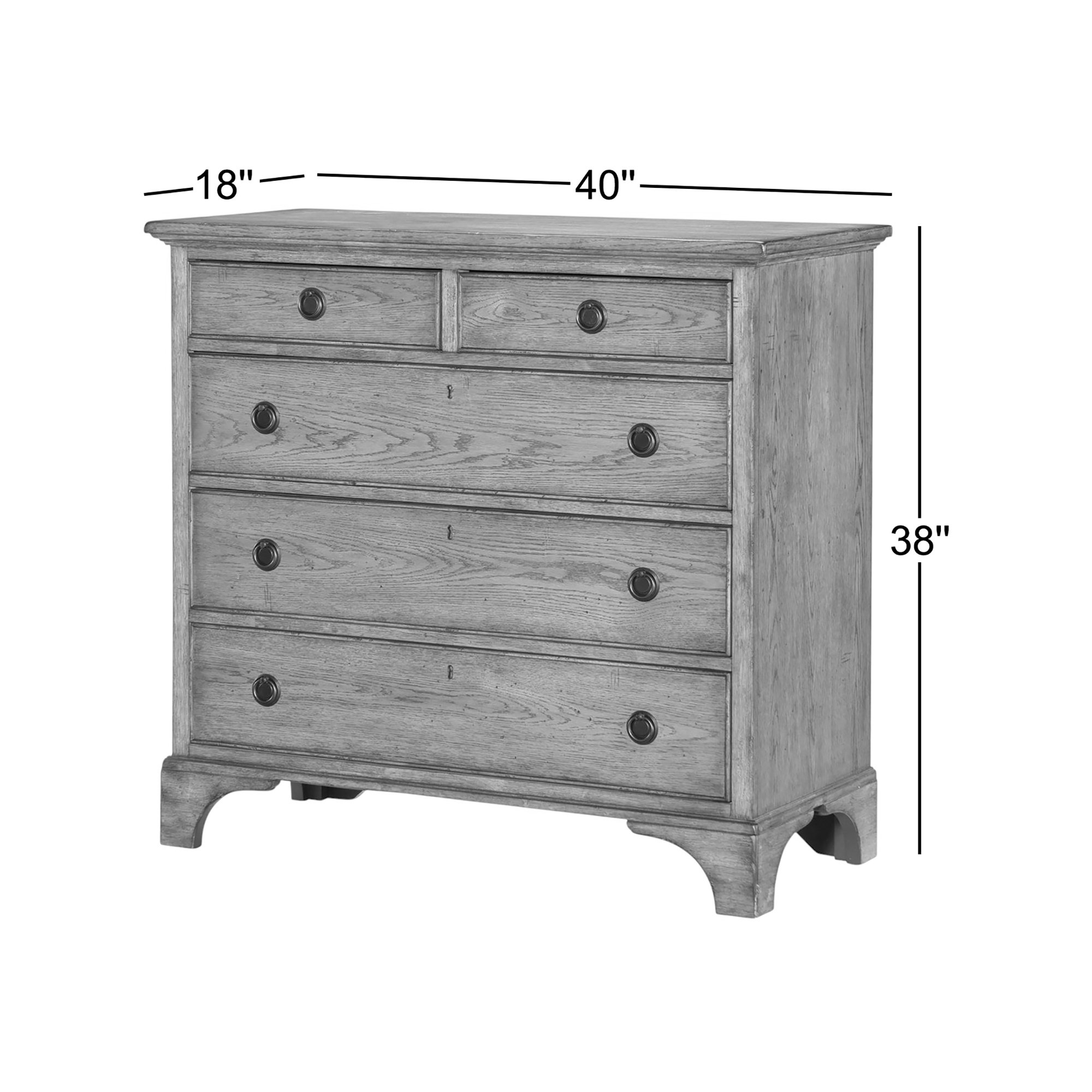 Country Living 5-Drawer Accent Chest 1, Brown