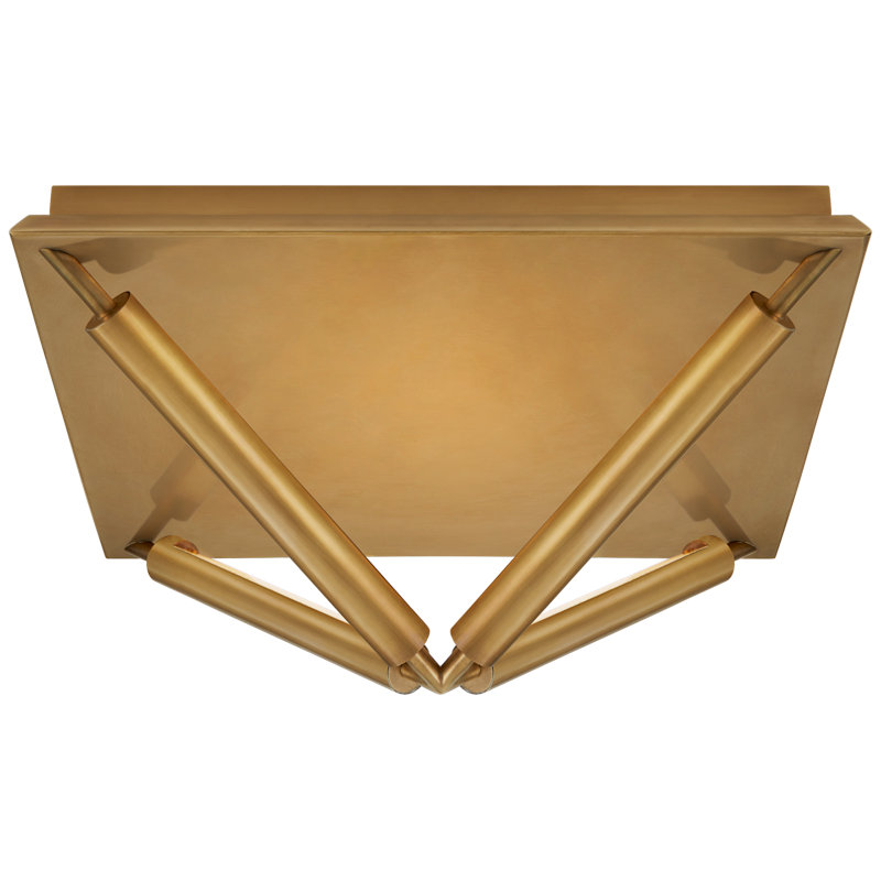 Appareil 1 - Light LED Flush Mount, Antique-Burnished Brass