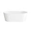 Baignoire de 67 pouces en blanc brillant avec garniture-105507091