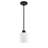 Nils 1-Light Clear Glass and White Glass Shades Mini Pendant Light-389481215