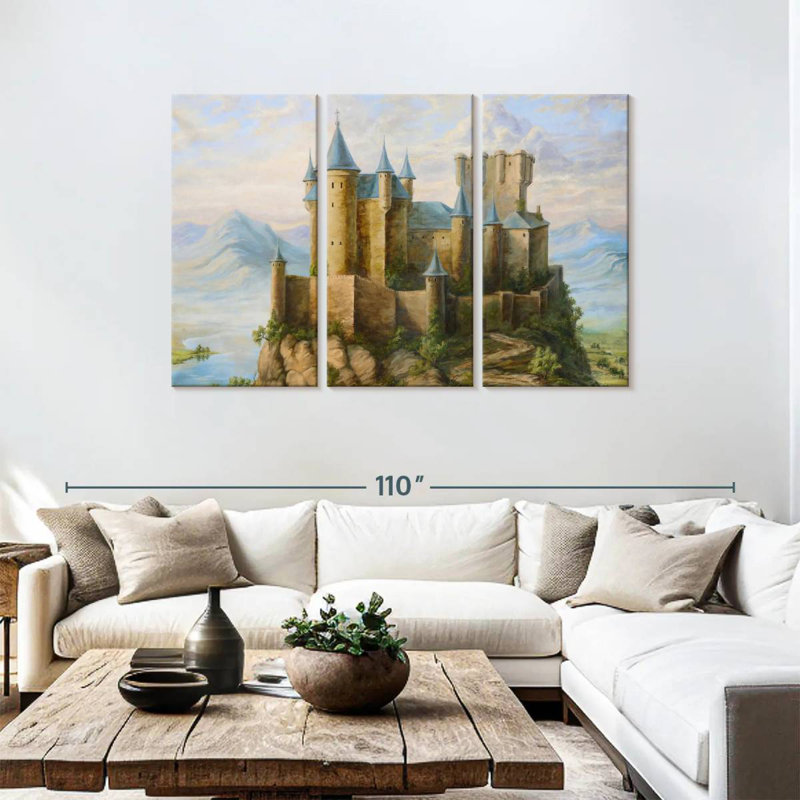 Lilie Castles, 48" H x 74" W