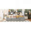 Lit de jour simple rembourré avec lit gigogne, tablettes de rangement, port USB et prise de courant-1089484722