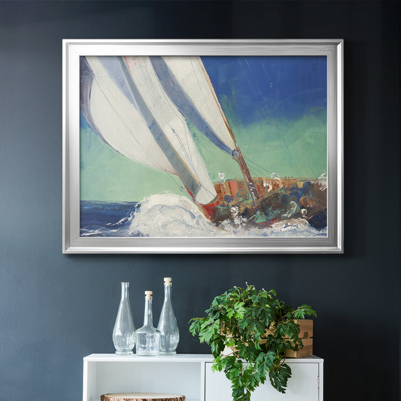 Joyau de la mer, reproduction d'art sur toile, H 18 po x l 26 po x P 1,5 po, Argent