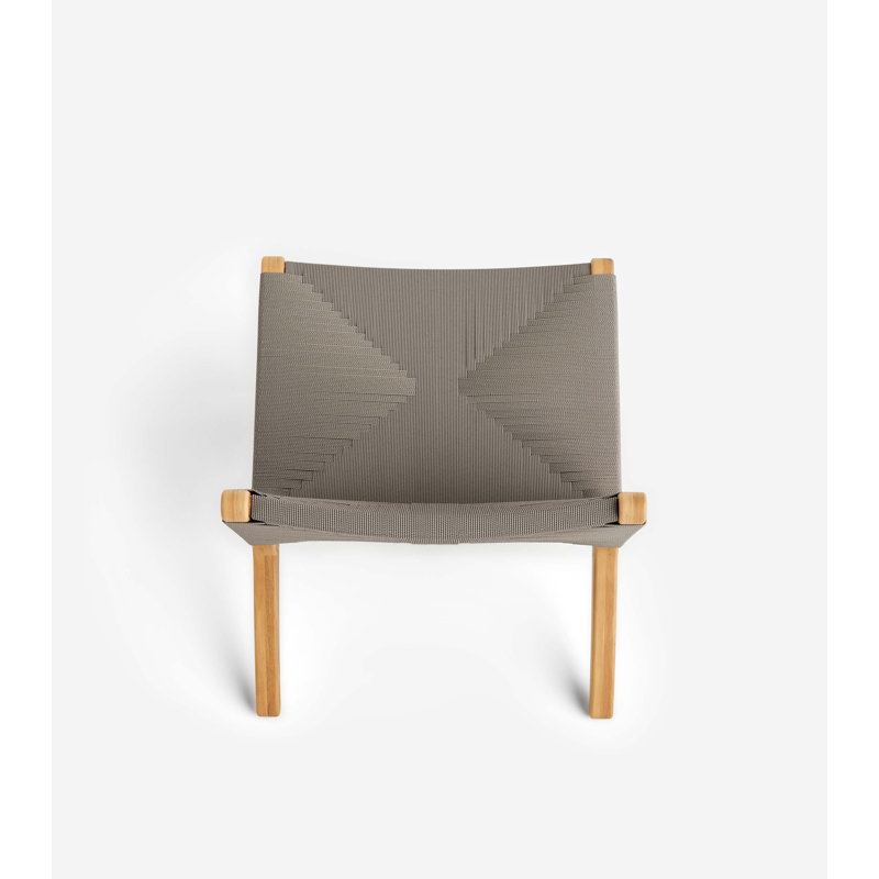 Masaya Lounge Chair, Natural / Taupe Cross Braided Cord