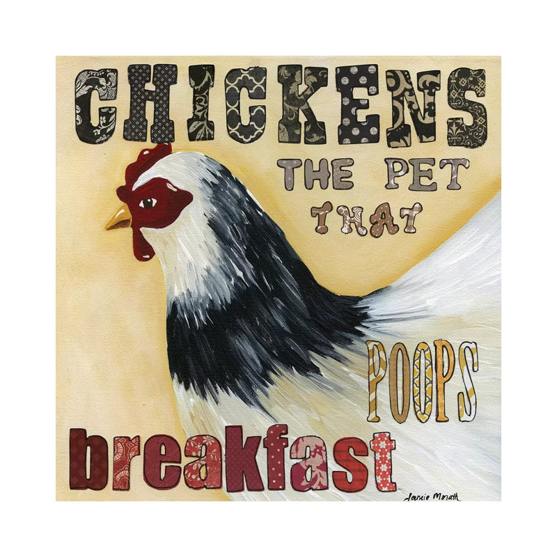 Poop Breakfast by Jamie Morath - Wrapped Canvas Print, 30.48 cm H x 30.48 cm W
