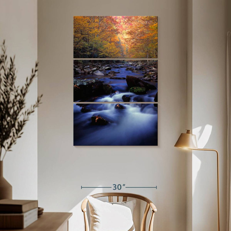 Alvord Smoky Mountain River, 65" H x 42" W