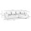 Amado Corner Sofa L Shaped Couch Modern Minimalist Chenille-1877695776-1877695790