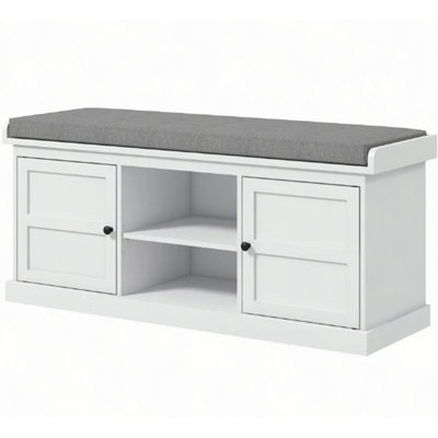 Entryway Bench Seat,Shoe Storage Bench with Cushioned Seat