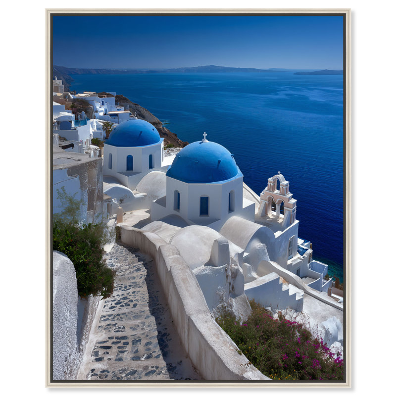Chalky Arches Canvas Buildings & Cityscapes Print by Oliver Gal, Black Frame, 16 x 20, 25"H x 21"W, Silver Floater Frame