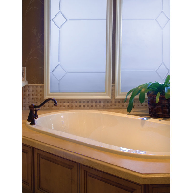 Liliana 66'' x 42'' Drop-In Soaking Acrylic Bathtub, White, Polished Chrome