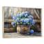 Hortensias dans un tonneau en bois - Hydrangea, art mural encadré-1047652283-1047652281-1047652277
