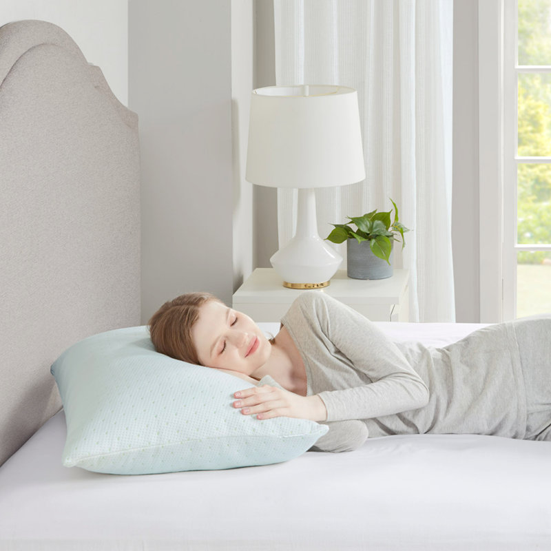 Shredded Memory Foam Pillow With Rayon From Bamboo Blend Cover