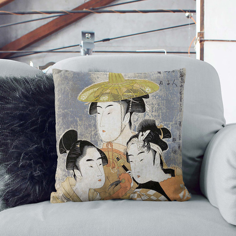 Square Throw Cushion, 55cm H x 55cm W x 20cm D