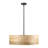 24 In. 5-light Wood Veneer Drum Chandelier 