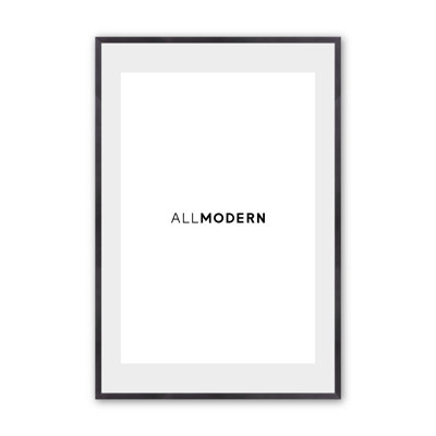 Willin Solid Wood Picture Frame with Mat