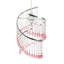 40cm H Acrylic Round Lamp Shade ( Slip-On )-950528664