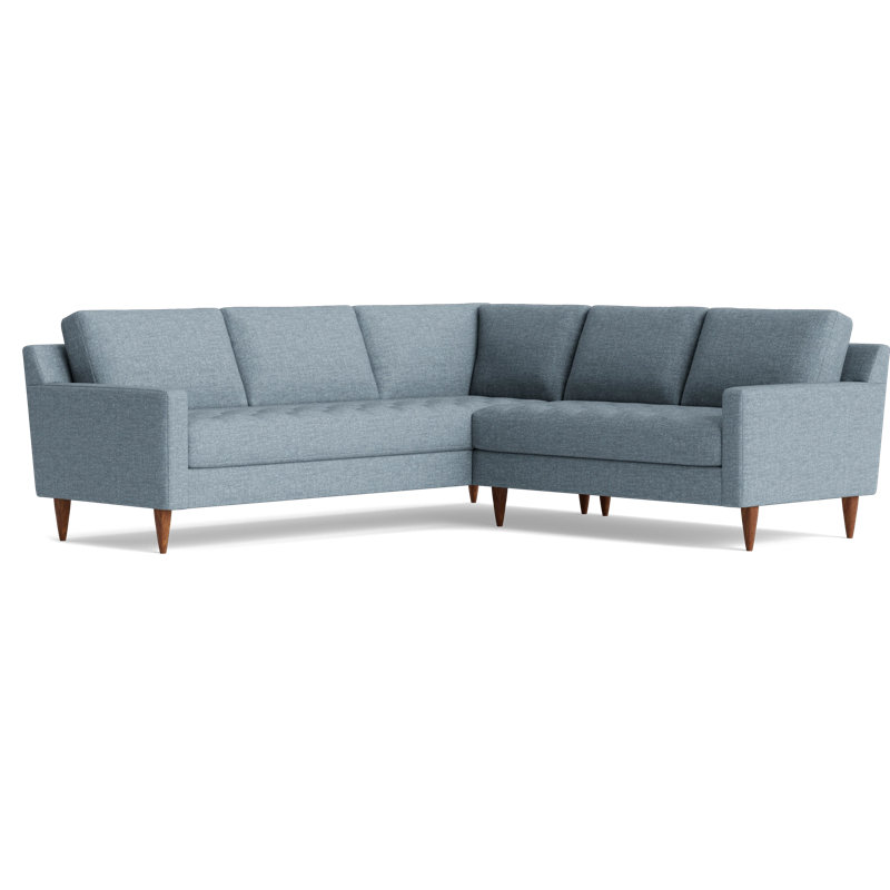 MCM Sectional, Left Hand Facing, Performance Weave - Natural
