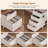 Farmhouse L Shaped Office Desk With 6 Drawer, Reversible Computer Corner Desk-1806513404