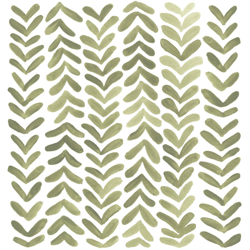 Greenery Motif I by June Erica Vess - Wrapped Canvas Painting, 51cm H x 51cm W