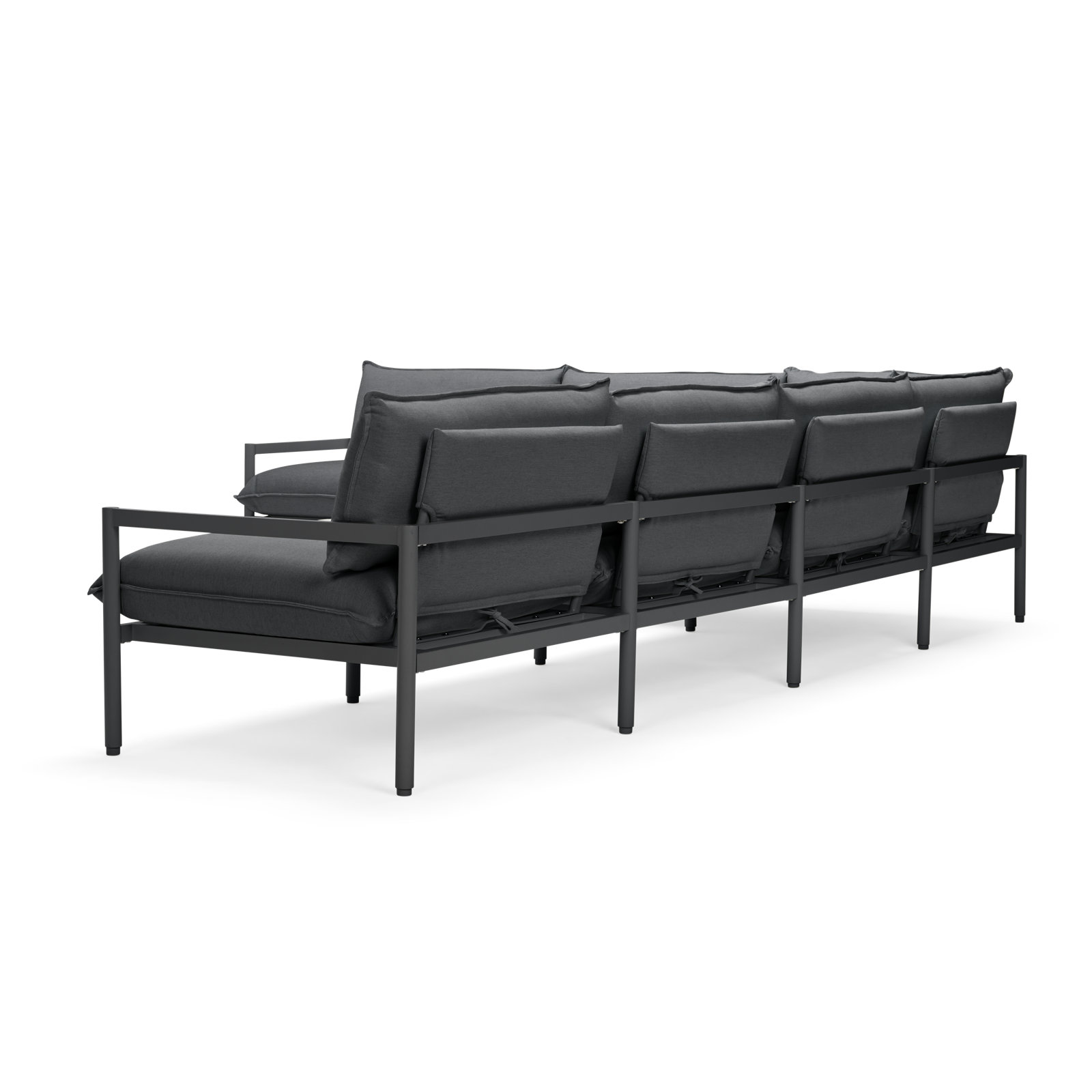Terra 136" Sunbrella® Patio Sectional, Charcoal