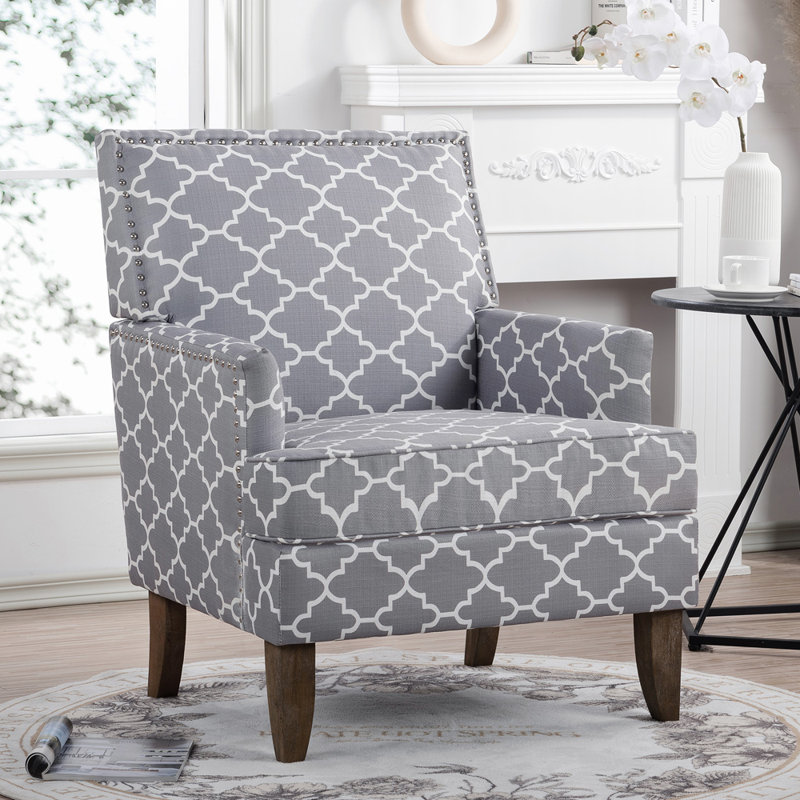 Fauteuil large Akhiya de 28,94 po, Mélange de gris